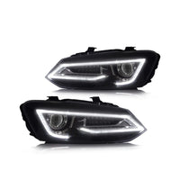 Phares LED Demon Eyes VW Polo MK5 6R 6C 2009-2017 - vue rapprochée - Becquet Voiture