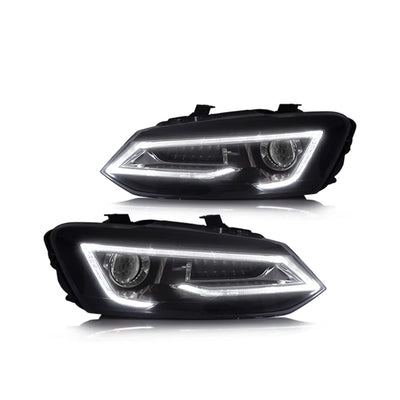 Phares LED Demon Eyes VW Polo MK5 6R 6C 2009-2017 - vue rapprochée - Becquet Voiture