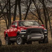 Phares LED Dodge RAM 1500 2500 2009-2018 - vue de profil - Becquet Voiture