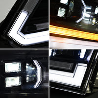 Phares LED Dodge RAM 1500 2500 2009-2018 - vue de trois-quarts - Becquet Voiture