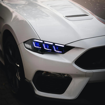Phares LED DRL Ford Mustang 2018-2023 - vue arrière - Becquet Voiture
