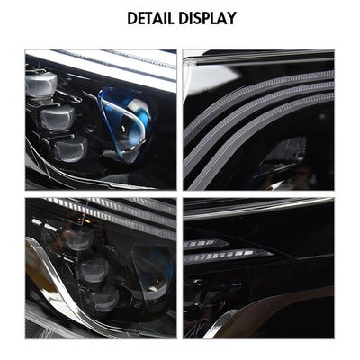 Phares LED DRL Mercedes Vito W447 2017-2022 - installé sur véhicule - Becquet Voiture