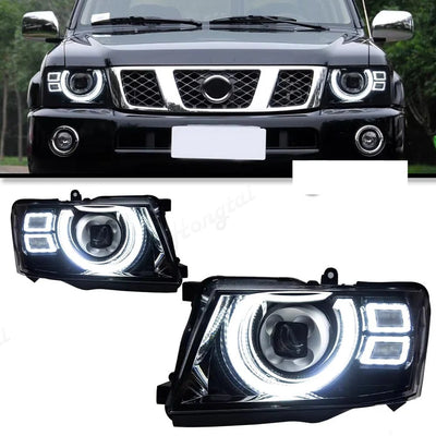 Phares LED DRL Nissan Patrol Y61 2005-2022 - vue de profil - Becquet Voiture