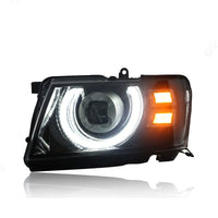 Phares LED DRL Nissan Patrol Y61 2005-2022 - vue de trois-quarts - Becquet Voiture