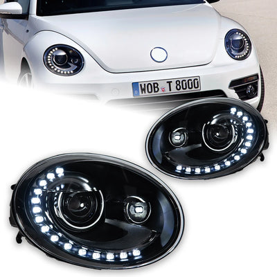 Phares LED DRL VW Coccinelle 2013-2020 - vue de profil - Becquet Voiture