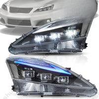Dynamic LED Headlights Lexus IS250 IS350 IS220d - fitting detail - Becquet Voiture