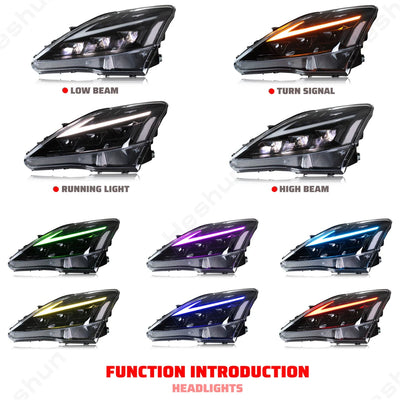 Phares LED Dynamiques Lexus IS250 IS350 IS220d - installé sur véhicule - Becquet Voiture