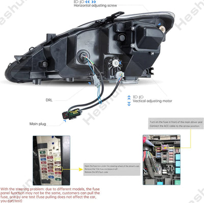 Phares LED Dynamiques Lexus IS250 IS350 IS220d - packshot studio - Becquet Voiture