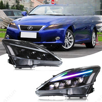 Dynamic LED Headlights Lexus IS250 IS350 IS220d - front view - Becquet Voiture