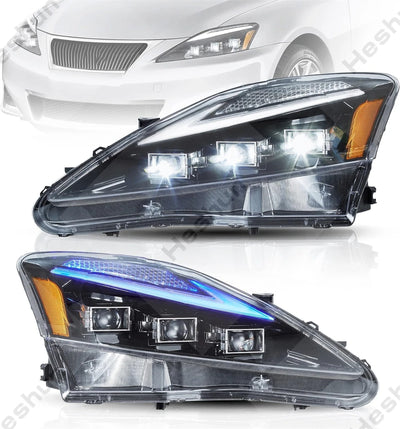 Phares LED Dynamiques Lexus IS250 IS350 IS220d - vue rapprochée - Becquet Voiture