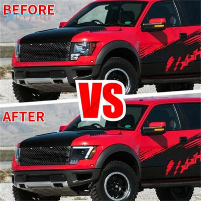 Phares LED Ford F150 Raptor XL XLT STX SVT 2009-2014 - vue de profil - Becquet Voiture