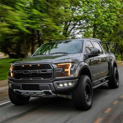Phares LED Ford F150 XL XLT Raptor Look Sportif - vue de trois-quarts - Becquet Voiture