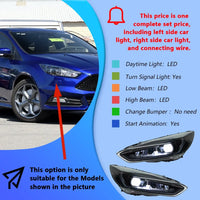 Phares LED Ford Focus 2015-2018 - détail du montage - Becquet Voiture