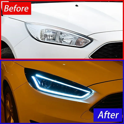 Phares LED Ford Focus 2015-2018 - vue de profil - Becquet Voiture