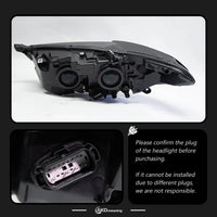 Phares LED Ford Mondeo CD4 2013-2016 - vue de trois-quarts - Becquet Voiture