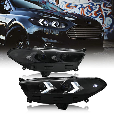 Phares LED Ford Mondeo Fusion 2013-2016 - vue de face - Becquet Voiture