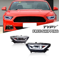Phares LED Ford Mustang 2015-2017 - vue de profil - Becquet Voiture