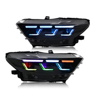 Phares LED Ford Mustang 2015-2022 - vue de dessus - Becquet Voiture