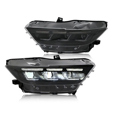 Phares LED Ford Mustang 2015-2022 - vue rapprochée - Becquet Voiture