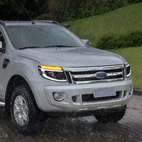 Phares LED Ford Ranger T6 2012-2014 Projecteur Bifocal - packshot studio - Becquet Voiture