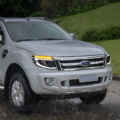 Phares LED Ford Ranger T6 2012-2014 Projecteur Bifocal - packshot studio - Becquet Voiture