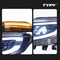 Phares LED Ford Ranger T6 2012-2015 - installé sur véhicule - Becquet Voiture