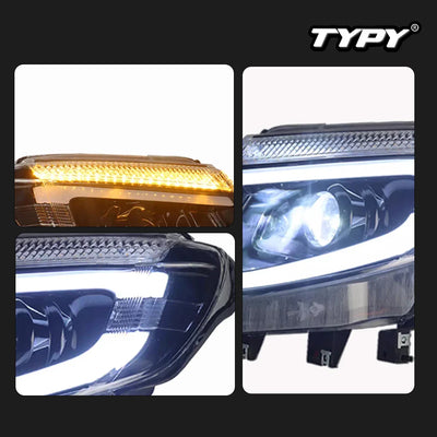 Phares LED Ford Ranger T6 2012-2015 - installé sur véhicule - Becquet Voiture