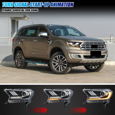 Phares LED Ford Ranger T7 T8 2015-2021 (réf. 2) - vue arrière - Becquet Voiture