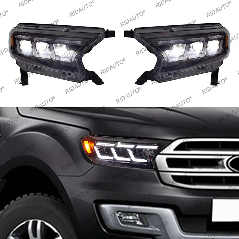 Phares LED Ford Ranger T7 T8 2015-2021 - vue arrière - Becquet Voiture