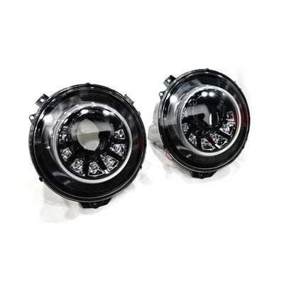 Phares LED Fumés Mercedes-Benz Classe G W463 - détail du montage - Becquet Voiture