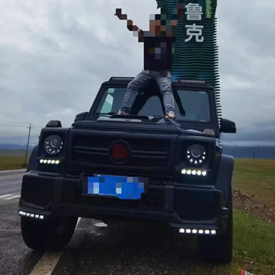 Phares LED Fumés Mercedes-Benz Classe G W463 - vue arrière - Becquet Voiture