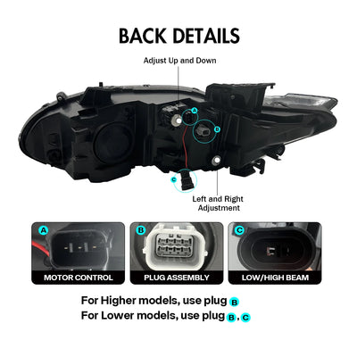 Phares LED Honda Accord 10e Génération 2018-2022 Quad Beam - installé sur véhicule - Becquet Voiture