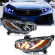 Phares LED Honda Civic 2016-2021 10e Génération FK