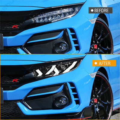 Phares LED Honda Civic FK7 FK8 Type R Touring (2016-2021) Demon Eyes - vue de profil - Becquet Voiture