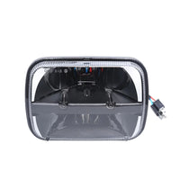 Phares LED Jeep Wrangler YJ 5x7 - vue rapprochée - Becquet Voiture