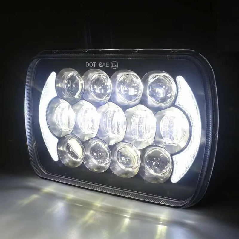 Phares LED Jeep Wrangler YJ Cherokee XJ - packshot studio - Becquet Voiture