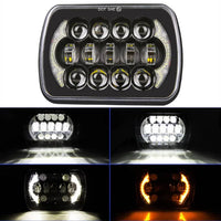Phares LED Jeep Wrangler YJ Cherokee XJ - vue rapprochée - Becquet Voiture