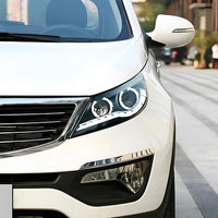 Phares LED Kia Sportage R 2010-2014 Mise à Niveau Premium - vue de face - Becquet Voiture
