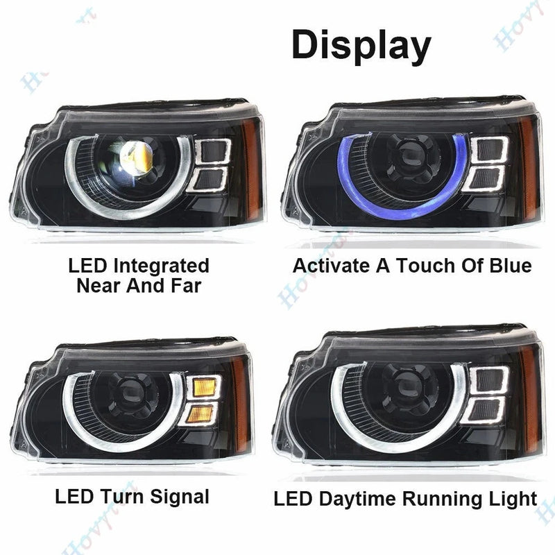 Phares LED Land Rover Range Rover Sport L320 - packshot studio - Becquet Voiture