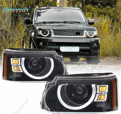 Phares LED Land Rover Range Rover Sport L320 - vue de face - Becquet Voiture