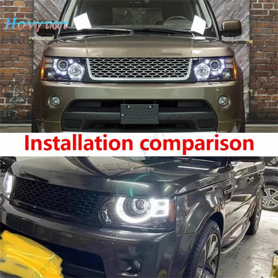 Phares LED Land Rover Range Rover Sport L320 - vue de profil - Becquet Voiture