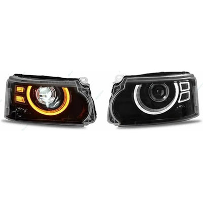 Phares LED Land Rover Range Rover Sport L320 - vue rapprochée - Becquet Voiture