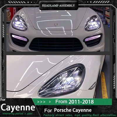 Phares LED Matrice Porsche Cayenne 958 2011-2018 - vue de face - Becquet Voiture