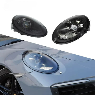 Phares LED Matriciel Porsche 911 991 Style 992 - installé sur véhicule - Becquet Voiture