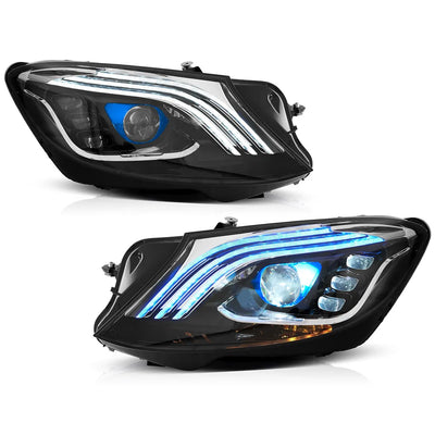 Phares LED Matriciels Mercedes Classe S W222 2014-2017 - détail du montage - Becquet Voiture