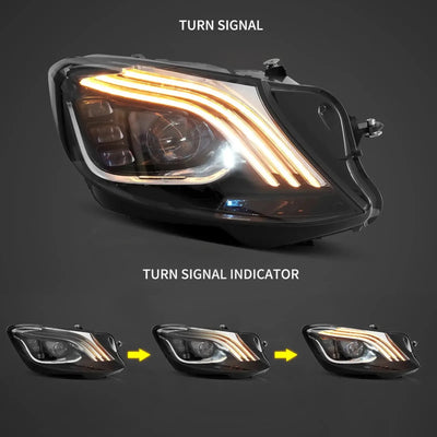 Phares LED Matriciels Mercedes Classe S W222 2014-2017 - vue arrière - Becquet Voiture