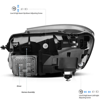 Phares LED Matriciels Mercedes Classe S W222 2014-2017 - vue de trois-quarts - Becquet Voiture