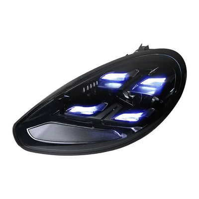Phares LED Matrix Porsche Panamera 970 2010-2022 - vue de trois-quarts - Becquet Voiture
