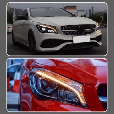 Phares LED Mercedes-Benz CLA W117 CLA200 CLA250 2016-2019 - vue arrière - Becquet Voiture