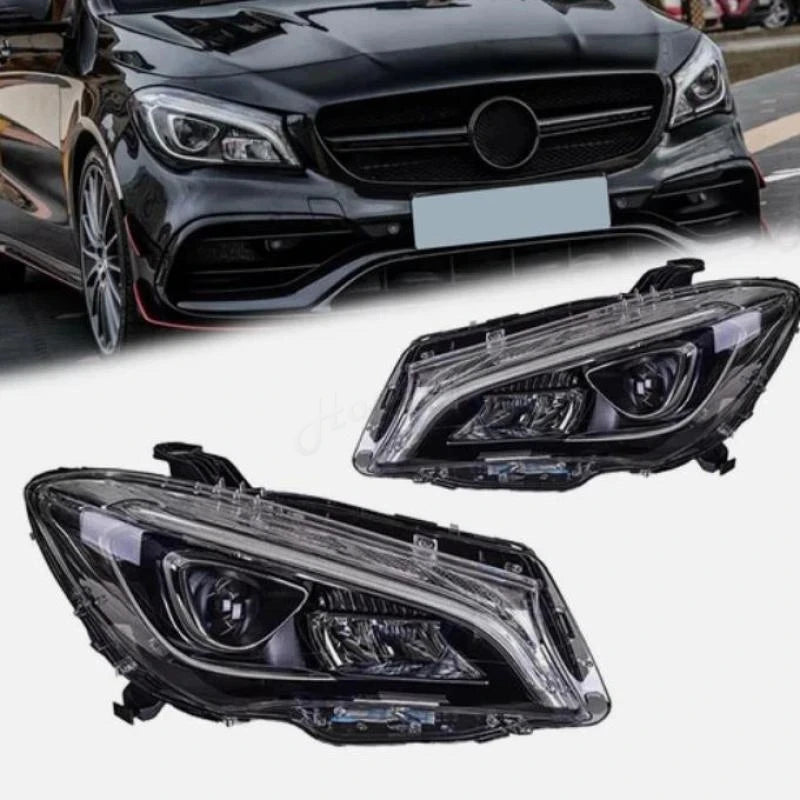 Phares LED Mercedes-Benz CLA W117 CLA200 CLA250 2016-2019 - vue de face - Becquet Voiture